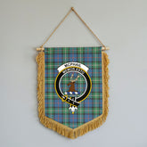 McPhail Hunting Ancient Tartan Crest Wall Hanging Banner - Wood Pole
